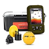 LUCKY Wireless Handheld Fish Finders Boat Wired Transducer Fishing Finder Sensor Sonar Waterproof Portable Depth Finders for Ice Fishing Sea Fishing Kayak