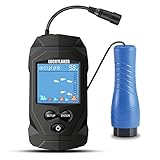 LUCKYLAKER Depth Handheld Fish Finder Display Boat Ice Fishing Finder Sonar Portable Wired Fish Finders Transducer LCD Monitor