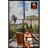 Magnetic Screen Door，Fiberglass Screen Door Mesh，Keep Bugs Out, Heavy-Duty Mesh Curtain,Pet and Kid Friendly, Works with Front Doors, Sliding Doors（36x80 Inch Fiberglass