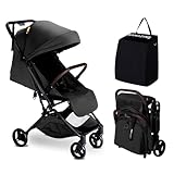 MAMAZING Lightweight Baby Stroller, Mom’s Choice Gold Award Winner, Ultra Compact & Airplane-Friendly Travel Stroller, One-Handed Folding Stroller for Toddler, Only 11.5 lbs, Jet