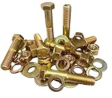M&M Fasteners 2,510 Piece Grade 8 Coarse Thread Nut Bolt Hex Bolt & Washer Assortment Kit (Fasteners Only)