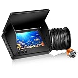 Portable Underwater Fishing Camera 1000TVL Pixels High-Definition 4.3-inch IPS Screen Display Fish Finder with 5000mAH Rechargeable Battery for Ice Lake Sea Boat Kayak Fishing. (4.3-inch)