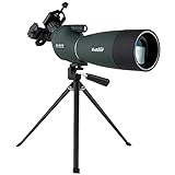 SVBONY SV28 Spotting Scopes with Tripod,Hunting,25-75x70,Angled,Waterproof,Range Shooting Scope,with Phone Adapter,Compact, for Target Shooting,Birding,Wildlife Viewing