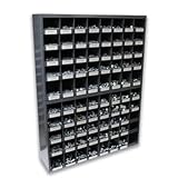 Titan Industrial Supply Titan 5,445 pcs Grade 5 Coarse Hardware Assortment Kit with Hex Cap Screws, Hex Nuts, Washers, & Two Durham 40 Hole Metal Bin, One Size