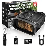 VISIOGEAR Night Vision Goggles - NOVA 4K Night Vision Binoculars for Adults, 3“ HD Screen Binoculars with 7 Levels Infrared Night Vision, 32GB Card Included Perfect for Camping, Huting & Security