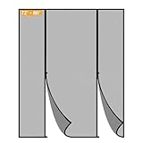 yotache Magnetic Screen Door 72 x 80, Screen Size 74" x 81", Double Door Magnet Screen Mesh for Sliding Door