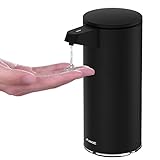 AIKE 9.5 oz. Rechargeable Automatic Sensor Liquid Soap Dispenser Pump, Matte Black, Model AK1333