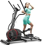 ANCHEER Elliptical Exercise Machine, Elliptical Machines for Home Use, Cardio Training Home Exercise Equipment with Hyper-Quiet Front Driving System, Home Fitness Stepper Machine Max 400LBS