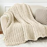 Admitrack Chunky Knit Blanket Throw 51