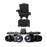 Aetheria Dummy Night Vision Goggles with Night Vision Mount for PVS15/PVS18/GPNVG18, Four-Tube Binocular Night Vision Cosplay Prop-Black, Non-Functioning