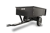Agri-Fab 45-0101 Steel Utility Lawn and Garden Dump Cart, Designed for Riding Lawn Mowers, 12 cu. ft/750 lb. Capacity; 16 in Pneumatic Wheels, Easy Foot - Lever Dumping Mechanism