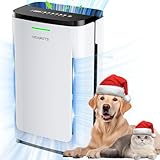 Air Purifier for Pet in Home Large Room and Bedroom Up to 2500 ft², Efficient 7-Stage Filter, Air Cleaner for Pet Hair Dander Odor Allergies, Pet Lock, Air Quality Monitor, Sleep Mode, Smart WiFi