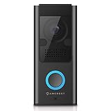 Amcrest 1080P Video Doorbell Camera Pro, Outdoor Smart Home 2.4GHz WiFi Doorbell Camera (Wired Power), MicroSD Card, PIR Motion Detect, RTSP, IP55 Weatherproof, 2-Way Audio, 140º Wide-Angle AD110-SH