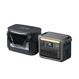 Anker SOLIX C1000 Portable Power Station with Water-Resistant Carry Bag, 1800W Solar Generator, 1056wh LFP (LiFePO4) Battery, 4 AC Outlets, Up to 2400W for Home, Power Outages, and Outdoor Camping