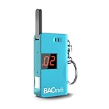 BACtrack Keychain Breathalyzer (Blue) | Ultra-Portable Pocket Keyring Alcohol Tester for Personal Use