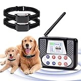 BCHARYA Wireless Dog Fence for 2 Dogs, Electric Fence for Dogs, Dog Shock Collar with Remote Control, Wireless Dog Fence System & Dog Training Collar