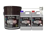 BP Resins: Single Shot |100% Solids Epoxy Resin Kit (3 Gallons) Solvent-Less, Two Component Gloss Coat Finish- Low VOC! Industrial Use, Garages, Floors, Wood, Acrylic & More! (CLEAR) + FREE MIXER