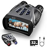 BUSHBINOC Night Vision Goggles, 4K Night Vision Binoculars, 4