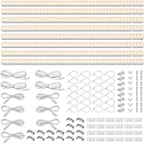 Barrina T5 Grow Lights, Full Spectrum, 2ft 80W (8 x 10W, 500W Equivalent), LED Grow Light Strip for Greenhouse, Plant Grow Shelf, Plug and Play Easy Installation, Yellow, 8-Pack