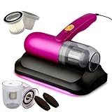 Bed Vacuum Cleaner, 13Kpa Strong Suction and Low Noise, UV Light, Washable HEPA Filter for Deep Clean, Handheld Vacuum Effectively Clean Up Bed,Mattress Vacuum Corded,Sofas, Pet Hair and Carpets