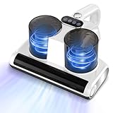 Bed Vacuum Cleaner, UV Mattress Vacuum with Roller Brush & High Heating, Upgrade Double Dust Cup, 500W Powerful Suction Handheld Vacuums Effectively Clean Up Bed