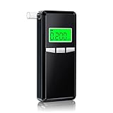 Breathalyzer,Upgrade Professional-Grade Accuracy Alcohol Tester with Digital Blue LCD Display for Home or Party Use with 10 Mouthpieces