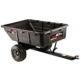 Brinly PCT-101BHC-A2 10 cu.ft. 650lb Heavy Duty Tow-Behind Poly Utility Cart & Dump Trailer with Compression Molded Bed & Built-in Zerk Fitting Wheel Bearings