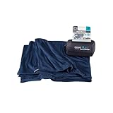 COCOON - Coolmax Travel Blanket | Compact Throw Blanket for Camping and Hiking | Fits in Backpack | Attaches to Luggage | Travel Essential | Fast Drying (Regular 70" x 55"- BlueMax)