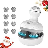COMFIER Christmas Gifts Cordless Scalp Massager Hair Growth,Electric Head Massager Scalp Stress Relax with 8 Massage Claws,Waterproof Hair Massager Scalp,Cat Massager