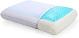 COOL GEL Reversible and Memory Foam Double-Sided Pillow, Soft and Comfortable Orthopedic Support, Standard