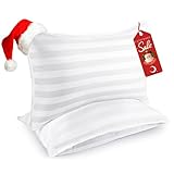 COZSINOOR Queen Size Bed Pillows for Sleeping: Hotel Quality, Set of 2 - Down Alternative Microfiber Filled for Back, Stomach, Side Sleepers, Breathable, and Skin-Friendly
