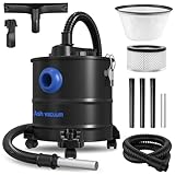 CUCRSE Ash Vacuum, Pellet Stove Vacuum Cleaner, 5.3 Gallon, 20kPa, 1200W Powerful Motor with Blower Function, On Wheels and HEPA Filter, The Ash Vacuum for Pellet Stoves & Wood Stoves (Ash Vacuum)
