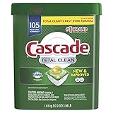 Cascade Total Clean ActionPacs, Dishwasher Detergent, Fresh Scent (105 Count)