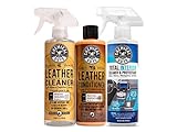 Chemical Guys SPI1091601 Leather Cleaner and Conditioner Leather & Interior Care Bundle + SPI22016 Total Interior Cleaner & Protectant, Safe for Cars, Home, Office, & More (16 fl oz) 3 Items