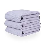Chemical Guys Waffle Weave for Home & Auto Glass, Windows, Mirrors & More, Lavender (25 in. x 36 in.) 3-Pack