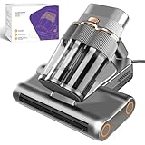 DAVANPAL Mattress Vacuum Cleaner, Handheld Bed Vacuum with UV-C Light, 16Kpa Suction & 30000 RPM Dual Drum Brushes,140°F Hot Air & Ultrasonic,500W Power Mattress Cleaner, Quickly Removes Dust(Corded)
