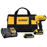 DEWALT 20V Max Cordless Drill/Driver Kit, 2 Batteries and Charger Included (DCD771C2)