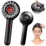 DOCO Electric Scalp Relaxing Comb Cordless Rechargeable Scalp Oil Applicator Portable Travel Scalp Brush Vibrating for Scalp Cleansing