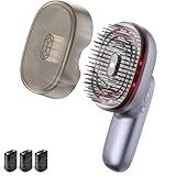 Deerma Scalp Massager Hair Growth,Christmas Gifts,Vibration Massage Hair Brush with Essential Oil Misting Nourishes, Electric Deep Scalp Scrubber Head Massager Massaging Scalp for Muscle Relax