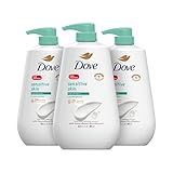 Dove Body Wash With Pump Sensitive Skin 3 Count Hypoallergenic, Paraben-Free, Sulfate-Free, Cruelty-Free, Moisturizing Skin Cleanser Effectively Washes Away Bacteria While Nourishing Skin 30.6 oz