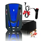 Driving Aids, New Radar with Long Range Detection, Mute Memory, Led Display, City/Highway Mode, Ideal Detectors Christmas and Thanksgiving Gifts for Cars (Blue)