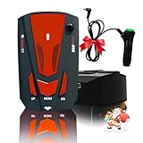 Driving Aids, New V7 Radarr for Cars with Long Range Detection, Mute Memory, Led Display, City/Highway Mode, Ideal Detector Christmas and Thanksgiving Gifts for Cars (RED)