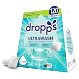 Dropps UltraWash Dishwasher Pods, Unscented (120 Pods) - Biobased Power Deep Clean Dishwasher Detergent Tablets for Sparkling Shiny Dishes - No Rinse Aid or Pre-Wash Needed - Dishwashing Pods