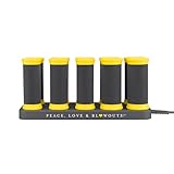 Drybar The Roller Club Curling Hot Rollers | 10 Rollers, 2 Sizes, Heats-Up Fast, Gentle on Hair, Reduces Frizz, Adds Shine, comes with Heat-Resistant Bag