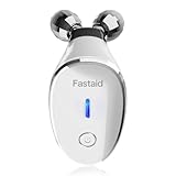 ELISHINE Microcurrent Facial Devices, Face Microcurrent Device, Facial Roller Massager for Double Chin, Boost Skin Care Products Absorption, Glossy White
