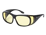 Eagle Eyes NIGHT-LITE FitOns Night Driving Glasses with Anti Reflective Coating - Black