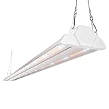 FREELICHT 1 Pack 4ft LED Grow Light, 60W (350W Equivalent), Sunlike Full Spectrum Integrated Plant Light for Hydroponic Indoor Plant Seedling Veg and Flower, Plug in with On/Off Switch