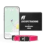 Fi Series 3 Smart Dog Collar - GPS Dog Tracker and Activity & Health Monitor, Waterproof, LED Light, Escape Alerts, Nationwide Coverage [Free 1 Year Membership] (Pink, Large)