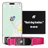 Fi Series 3 Smart Dog Collar - GPS Dog Tracker and Activity & Fitness Monitor, Waterproof, LED Light, Escape Alerts, Nationwide Coverage [Free 6 Month Membership] (Pink, Medium)