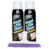 Fuller Brush Grout & Tile Cleaner Set - Heavy Duty Solution For Brushing Bathtub, Tiles & Floor - Clean Sink, Toilet & Bathroom For Home & Business.